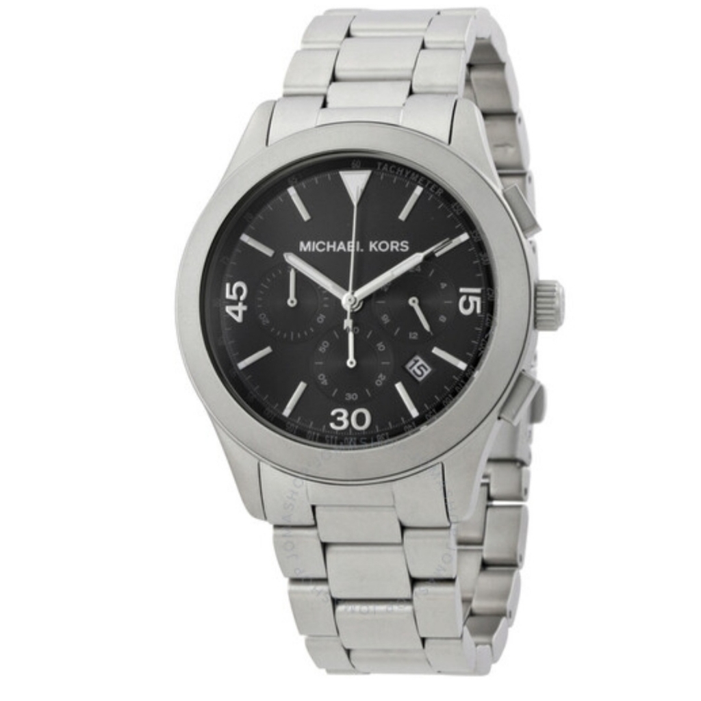Mk Mens Gareth Chronograph Black Dial Watch